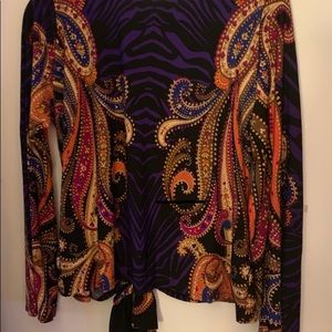 Large Sleeved Venus Paisley and Animal Print
